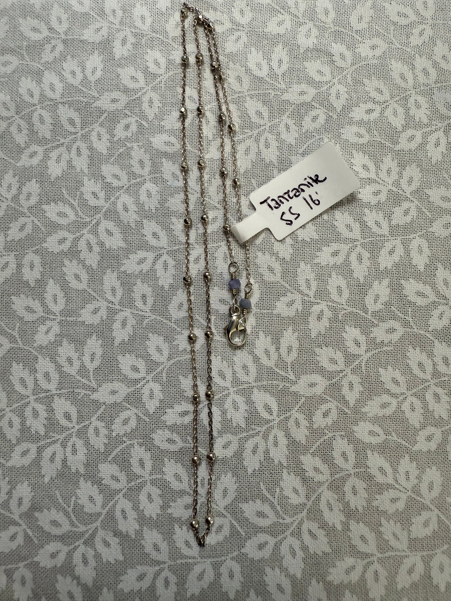 SS Tanzanite Satellite Necklace