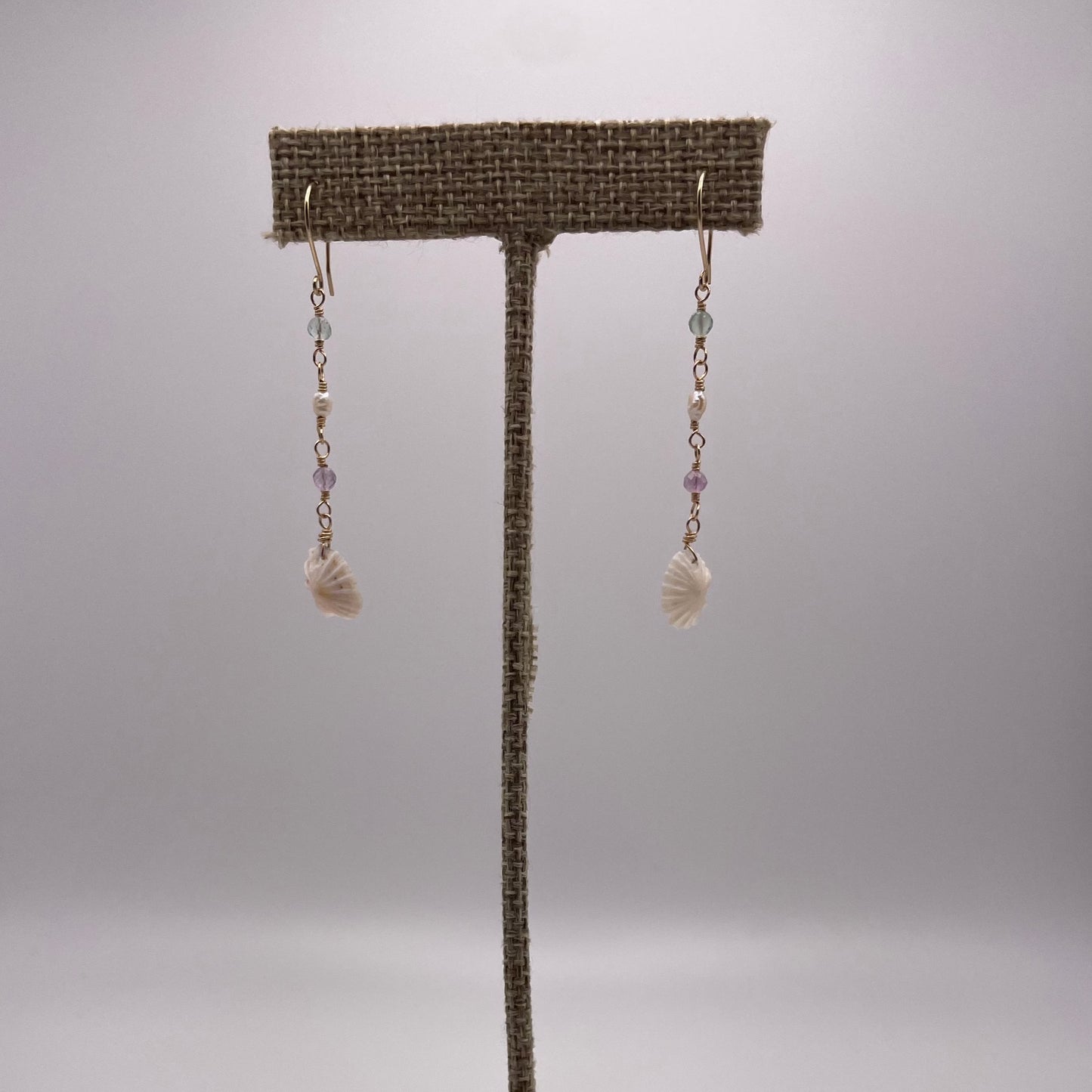 All That Glitters: White False Opihi w/ Flourite