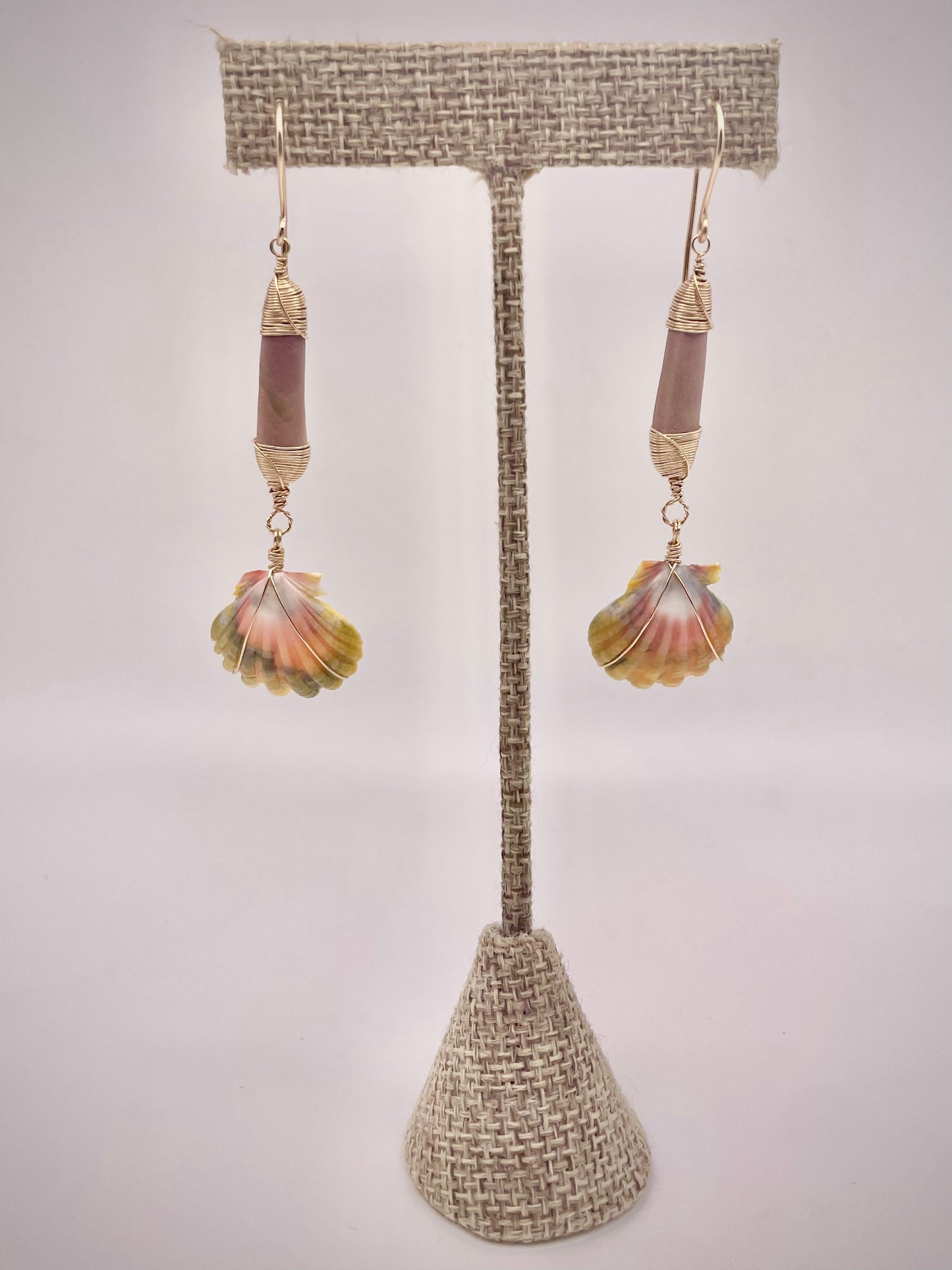 Sunrise Shell w/ Sea Urchin Dangle