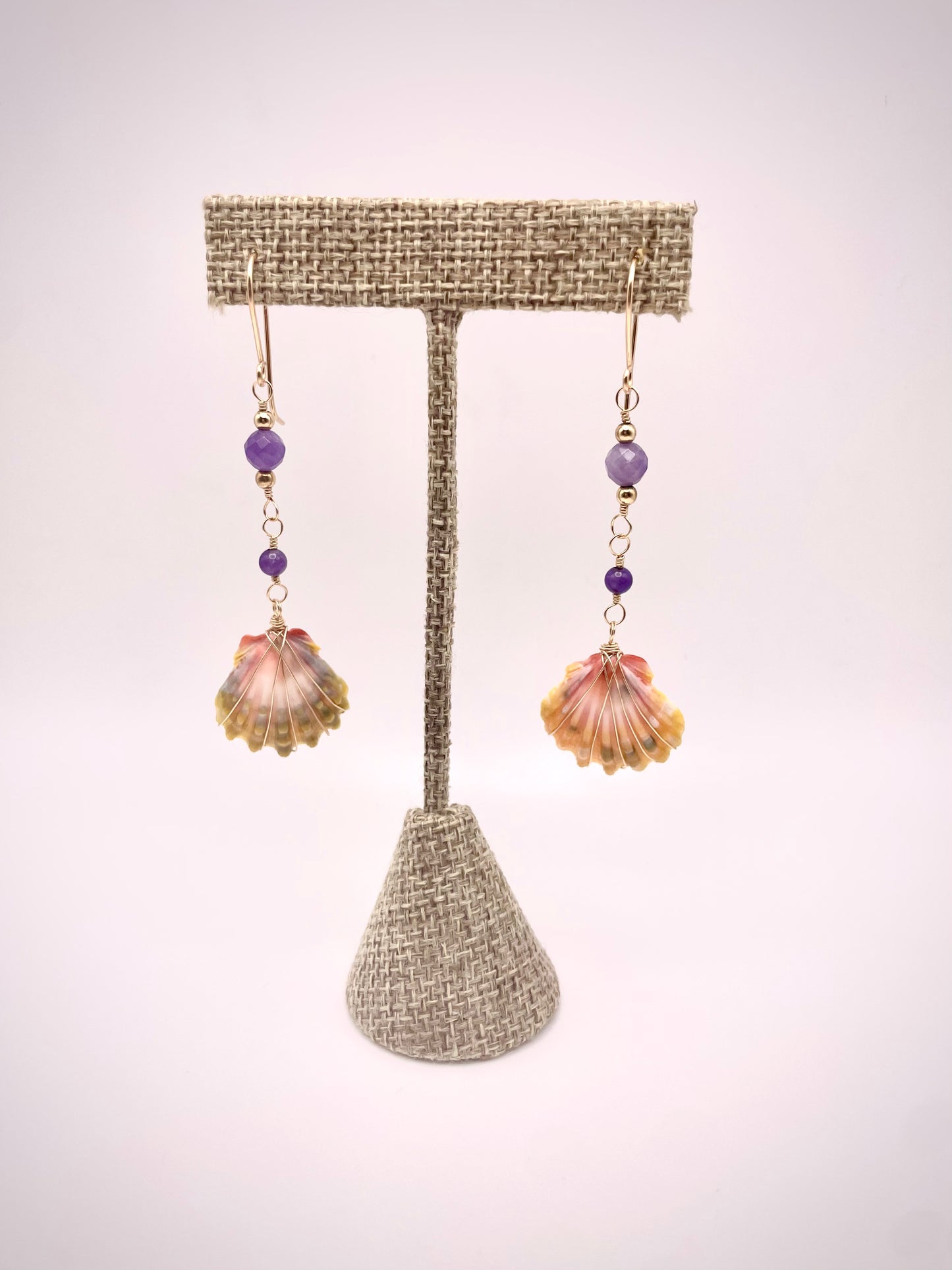 Sunrise Shell w/ Amethyst