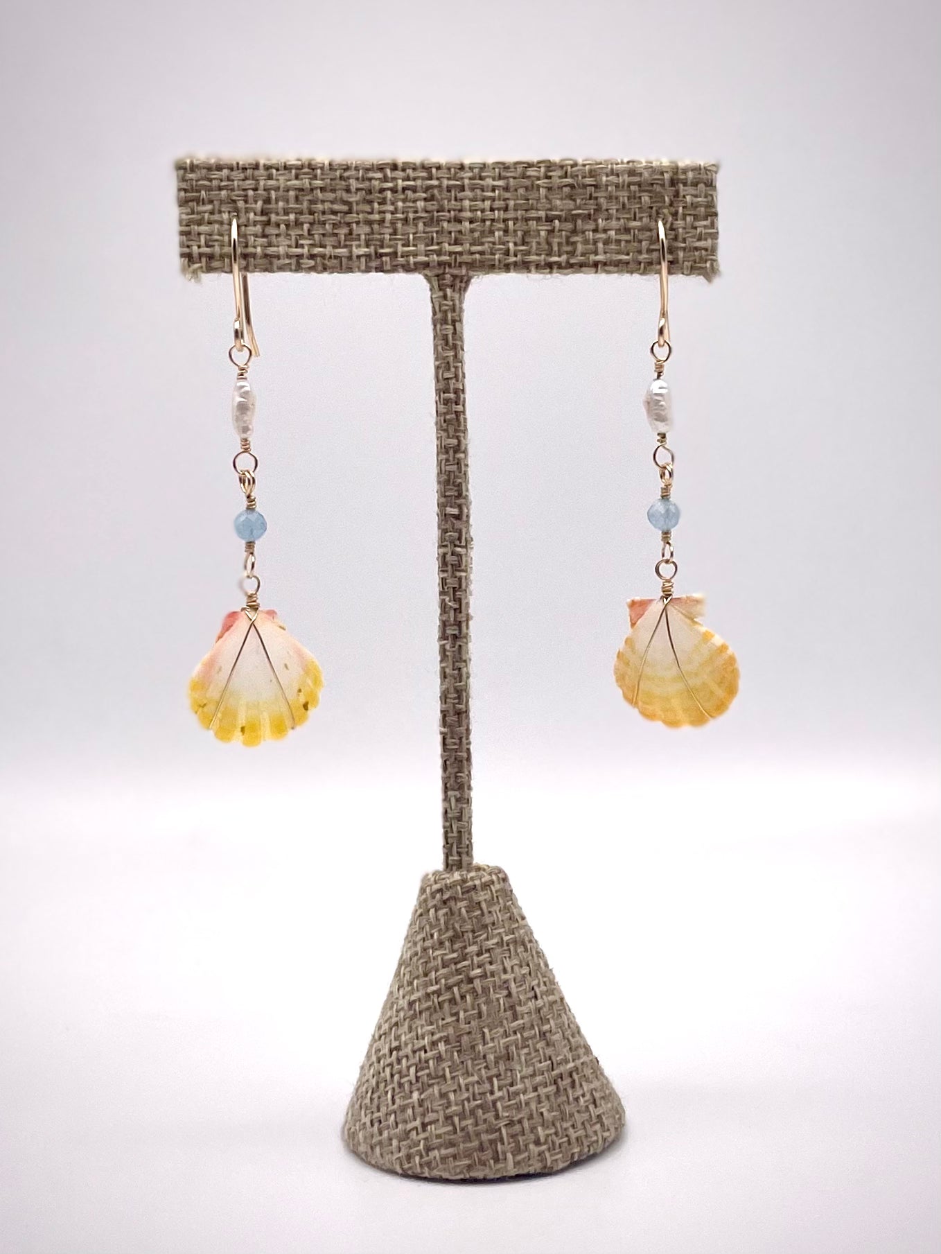 Sunrise Shell Apatite & Pearls