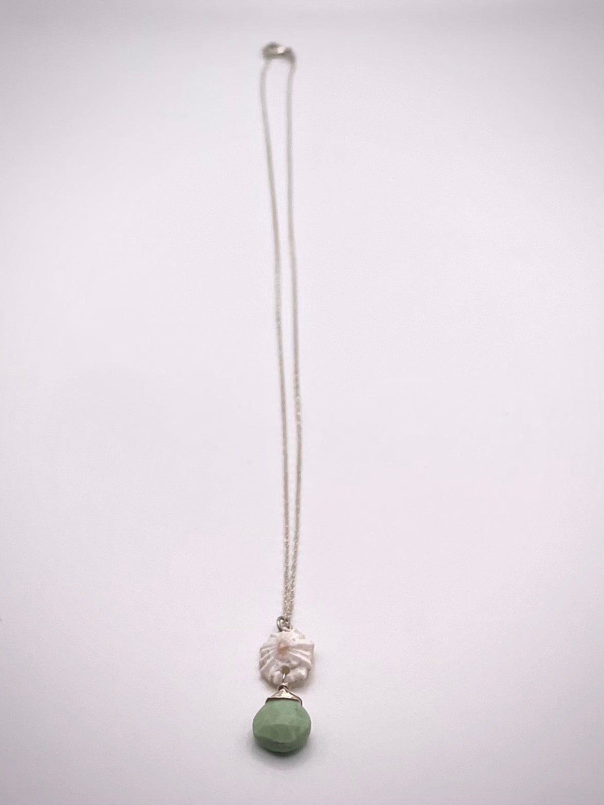 Ohana: False Opihi w/ Chrysoprase Necklace
