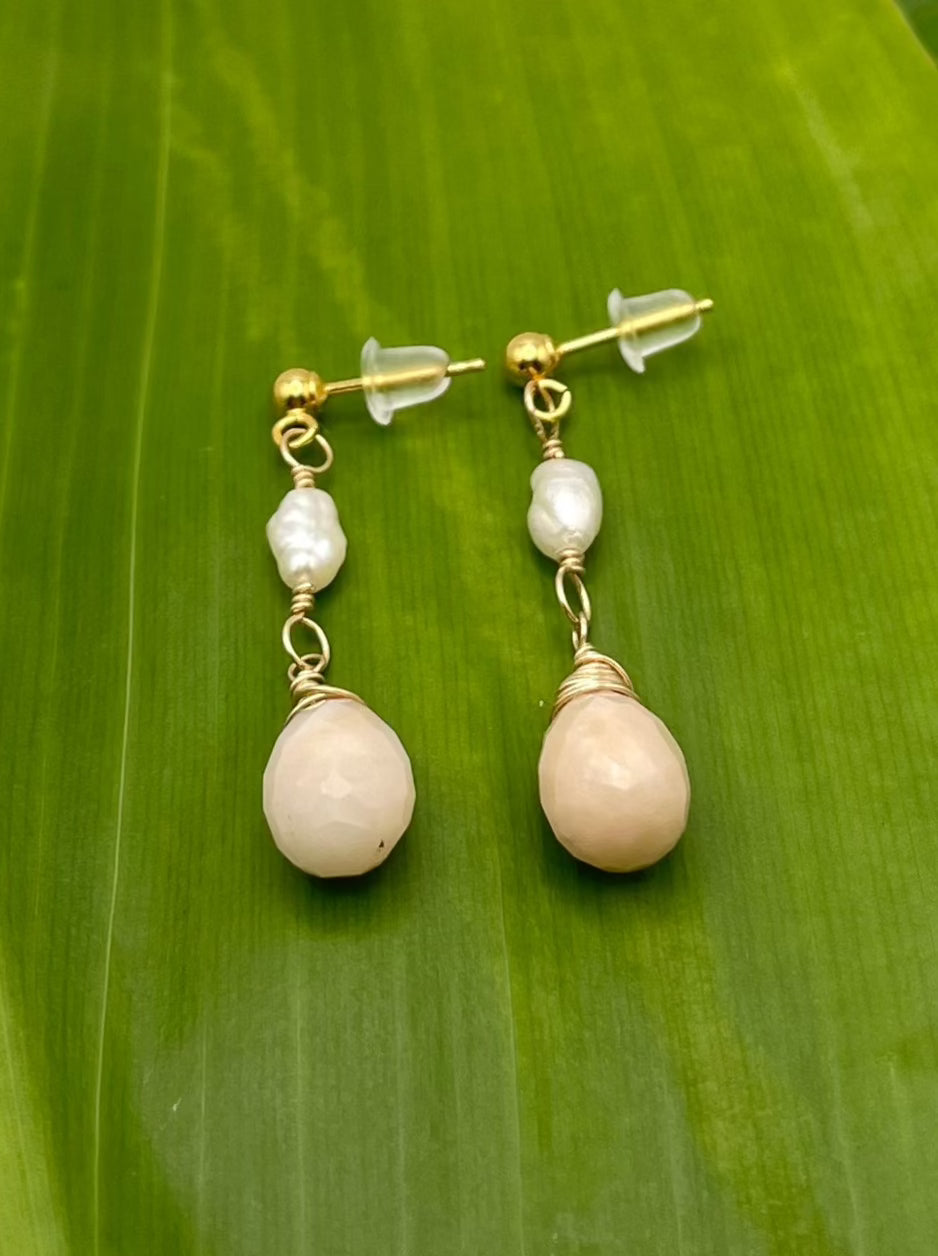 Pink Opal W/ Rice Pearl
