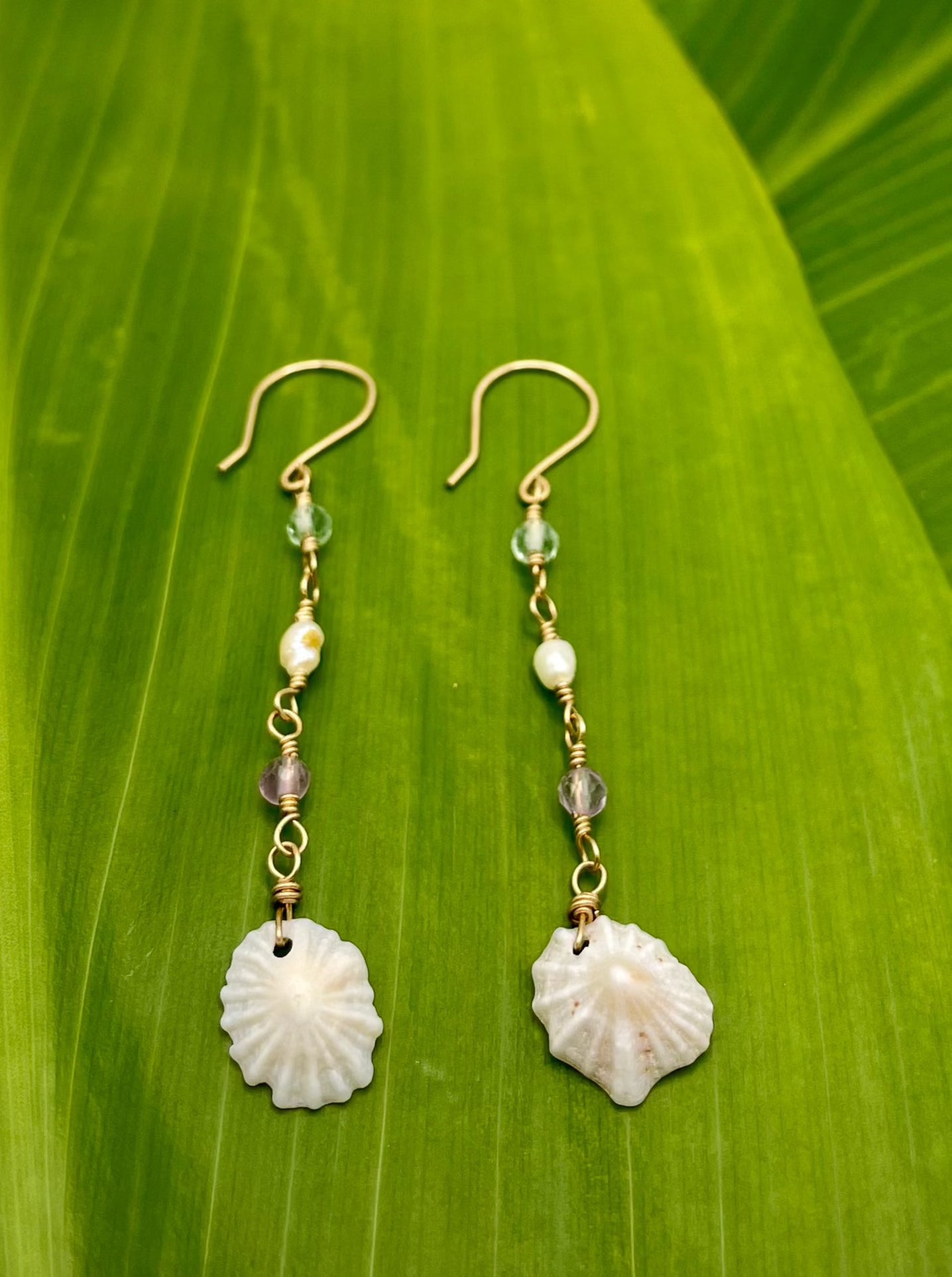 All That Glitters: White False Opihi w/ Flourite