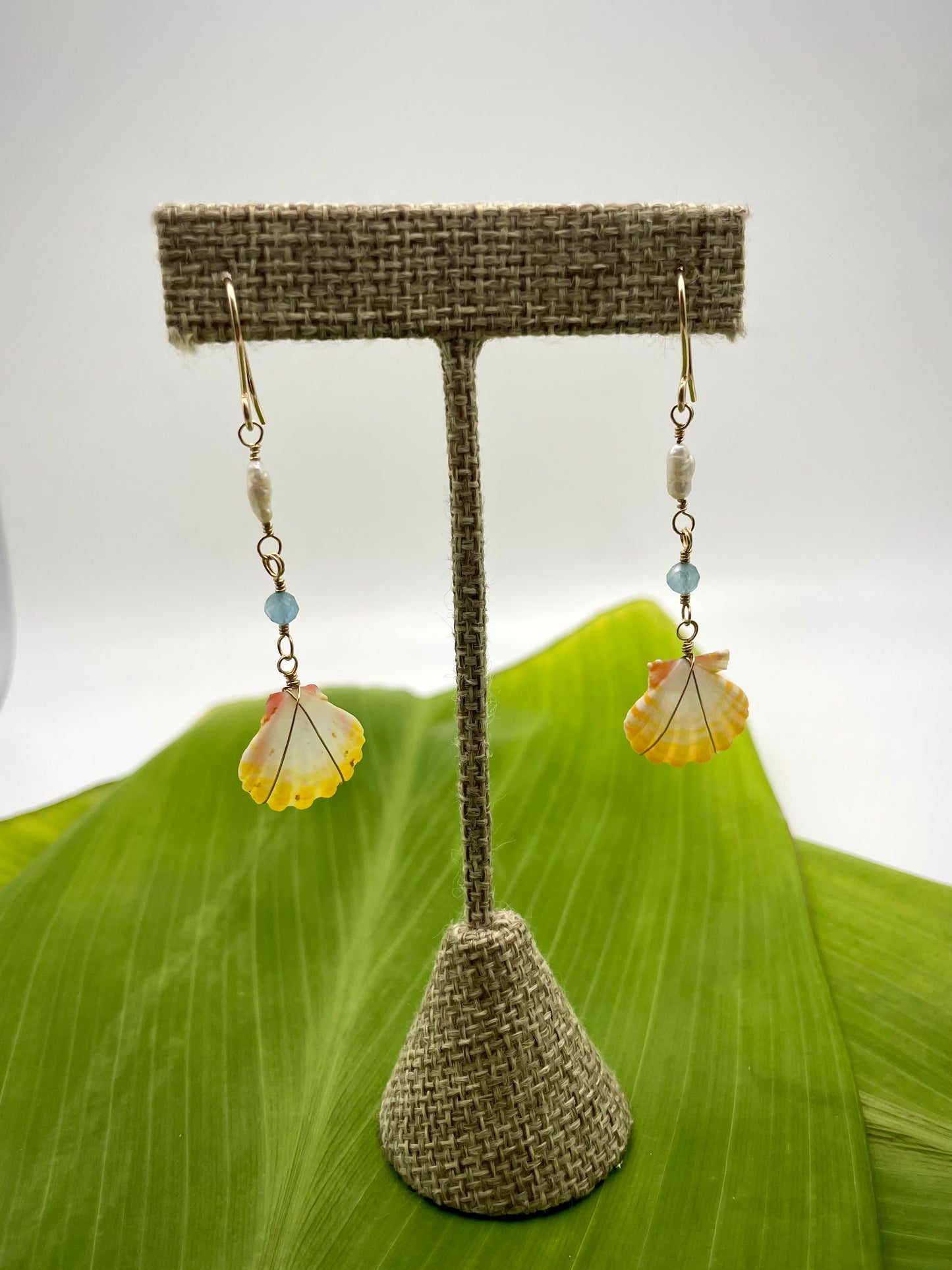 Sunrise Shell Apatite & Pearls