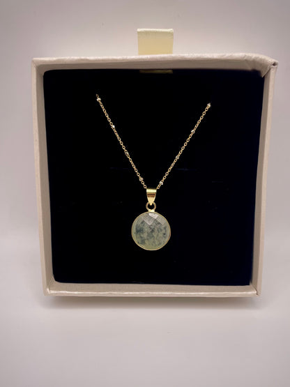 GF Satellite Chain Necklace w/ Peridot Pendant