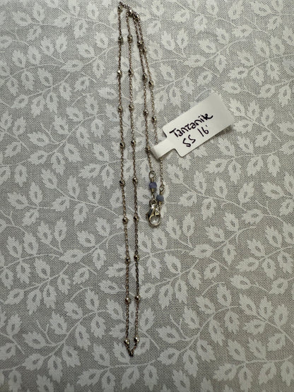 SS Tanzanite Satellite Necklace