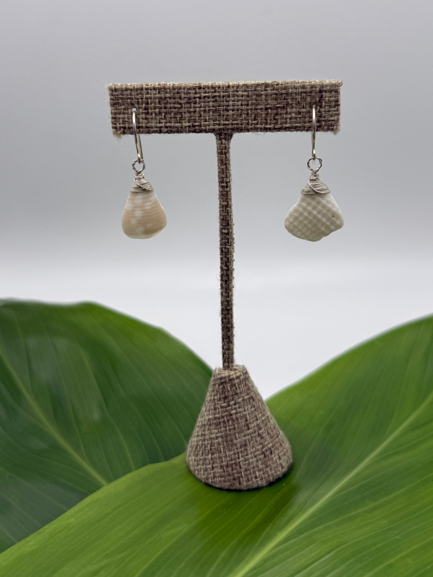 Wire Wrapped White Shell Pieces