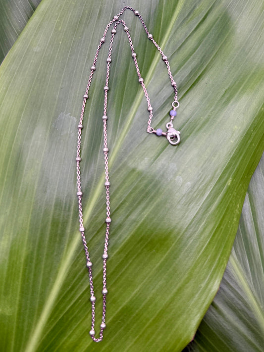 SS Tanzanite Satellite Necklace