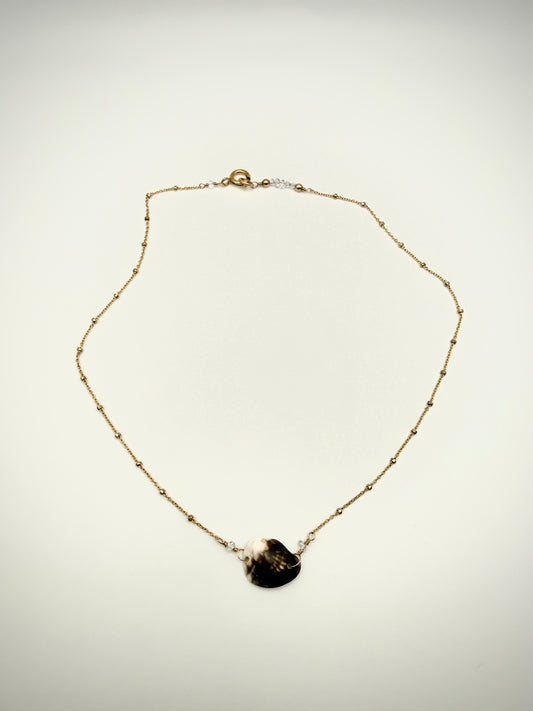 16" GF Ocean Tumbled Satellite Shell Necklace
