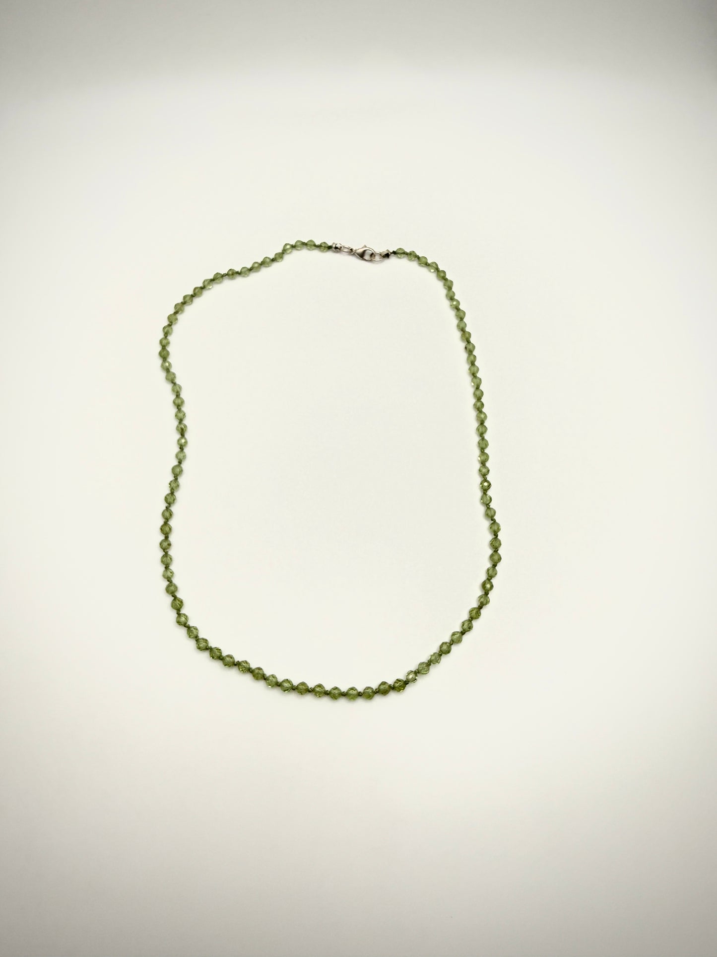 15" SS Keiki Hand-Knotted Silk Cord Necklace