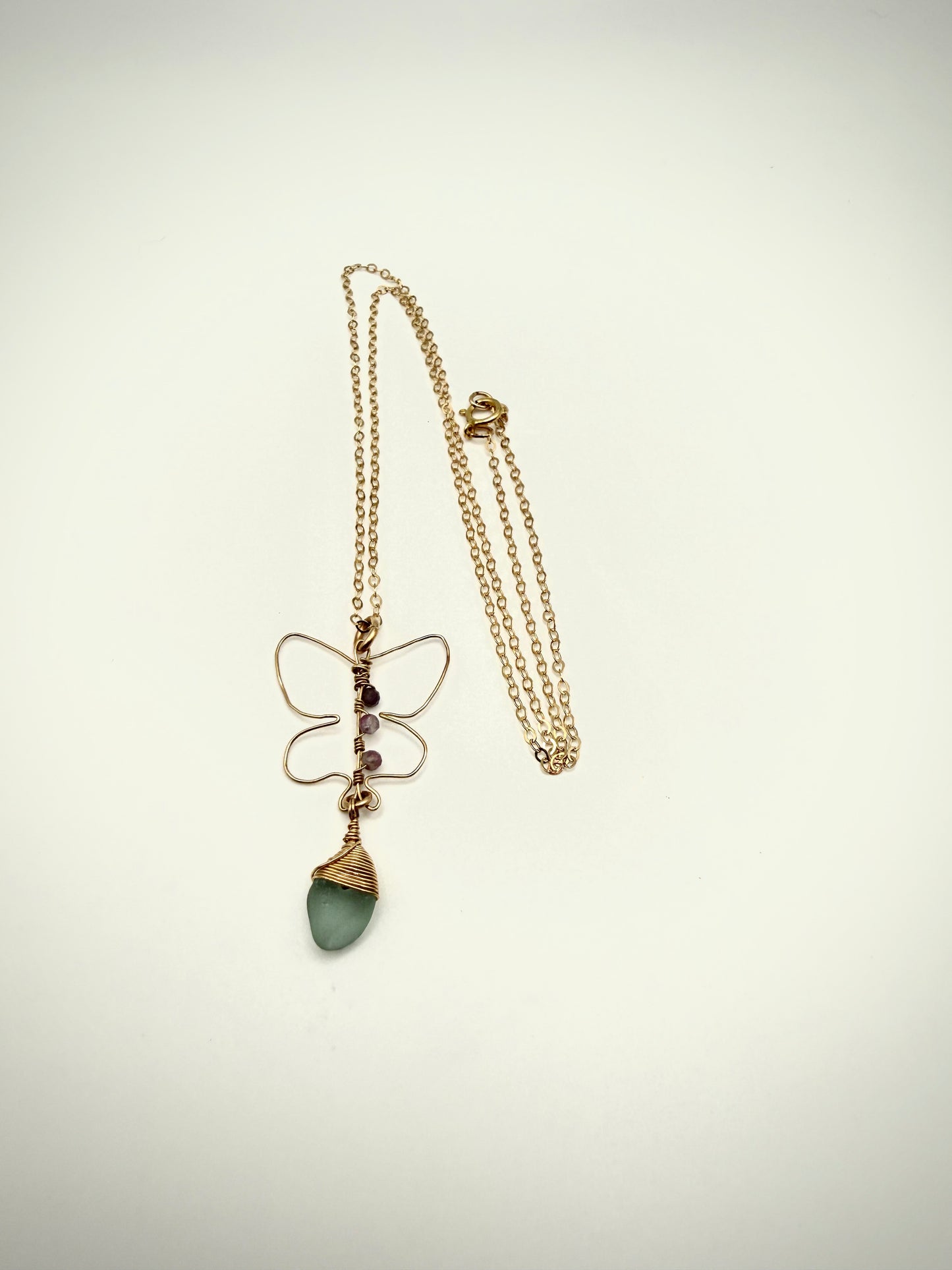 18" GF Butterfly Necklace