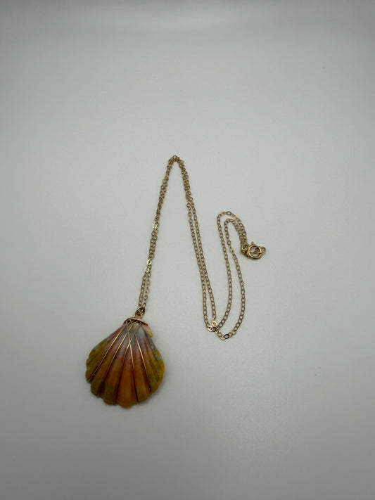 18" GF Sunrise Shell Necklace (L)