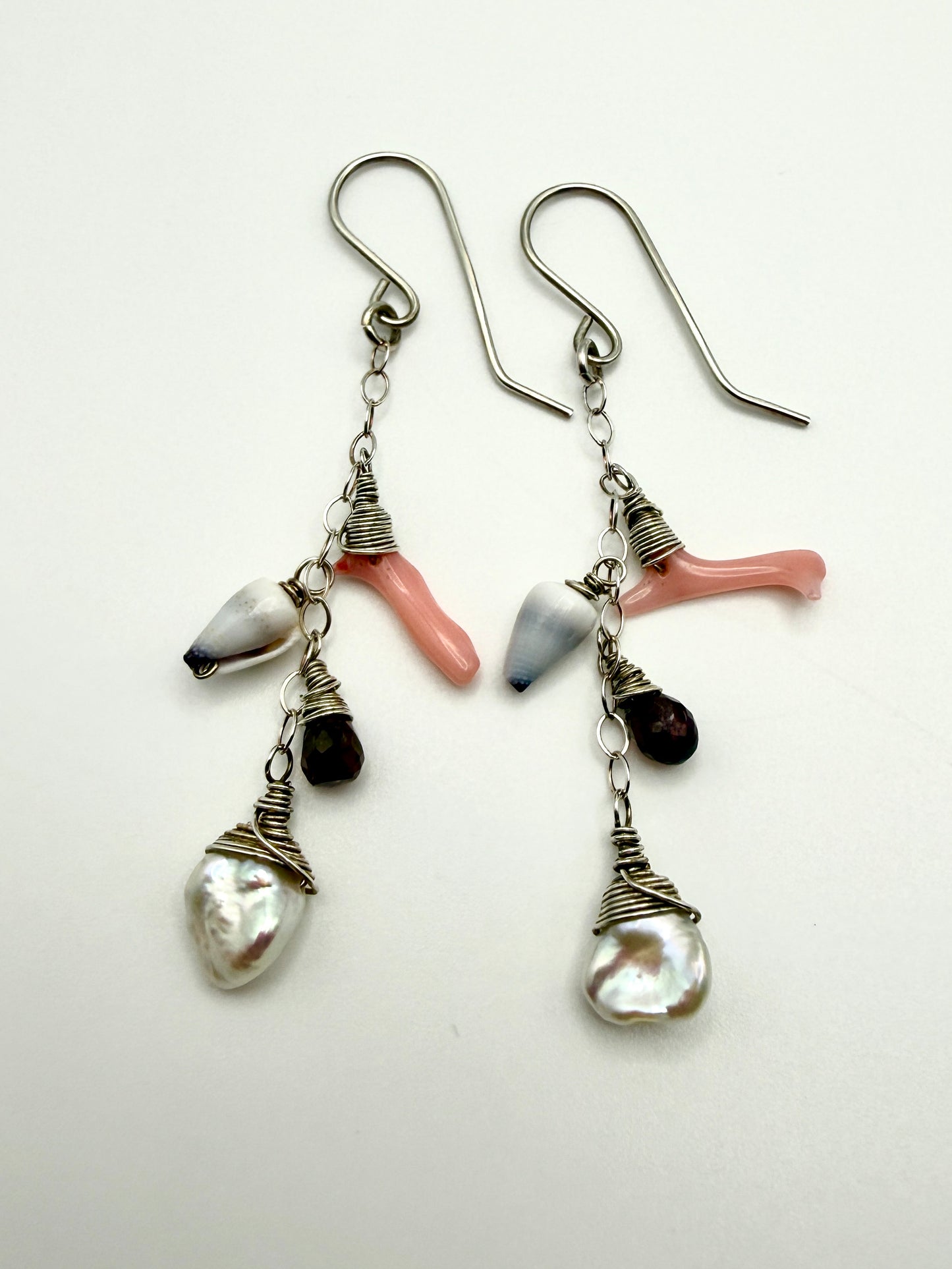 SS Ocean Charm Earrings