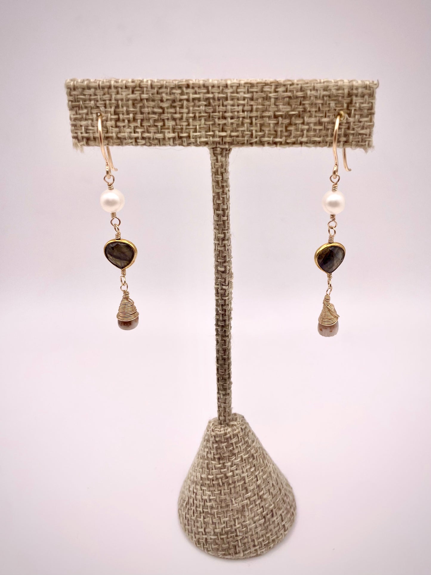 All That Glitters: Mini Cone Shell w/ Labradorite