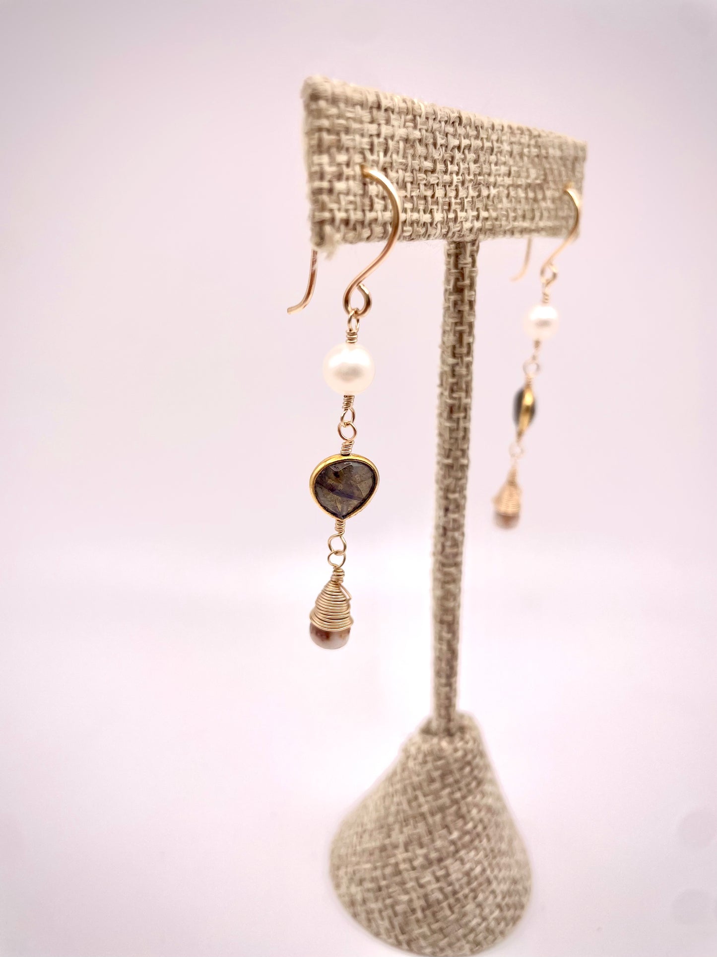 All That Glitters: Mini Cone Shell w/ Labradorite