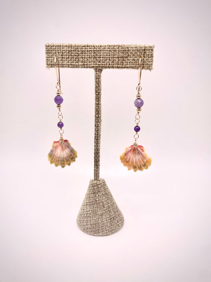 Sunrise Shell w/ Amethyst