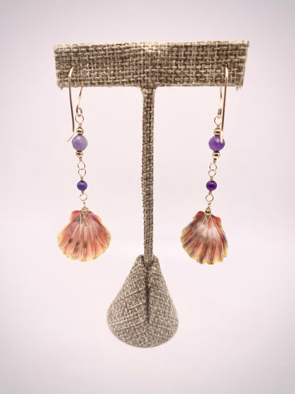 Sunrise Shell w/ Amethyst