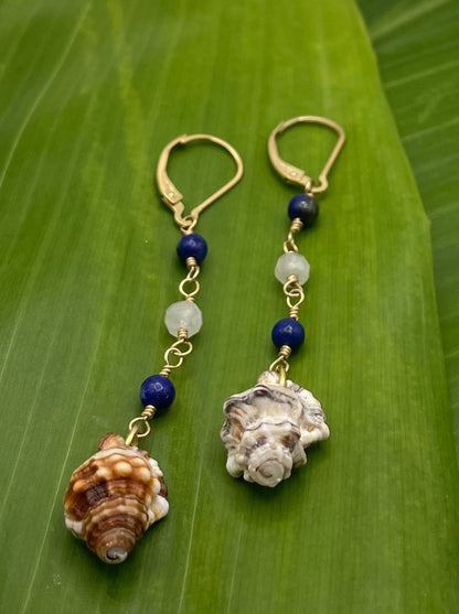 Simply Mia: Triton Shell w/ Lapis Lazuli and Moonstone