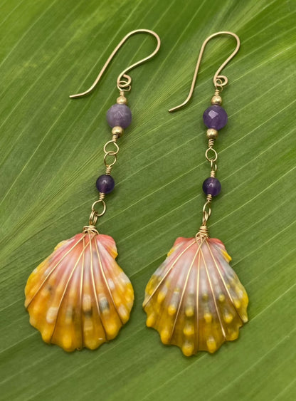 Sunrise Shell w/ Amethyst