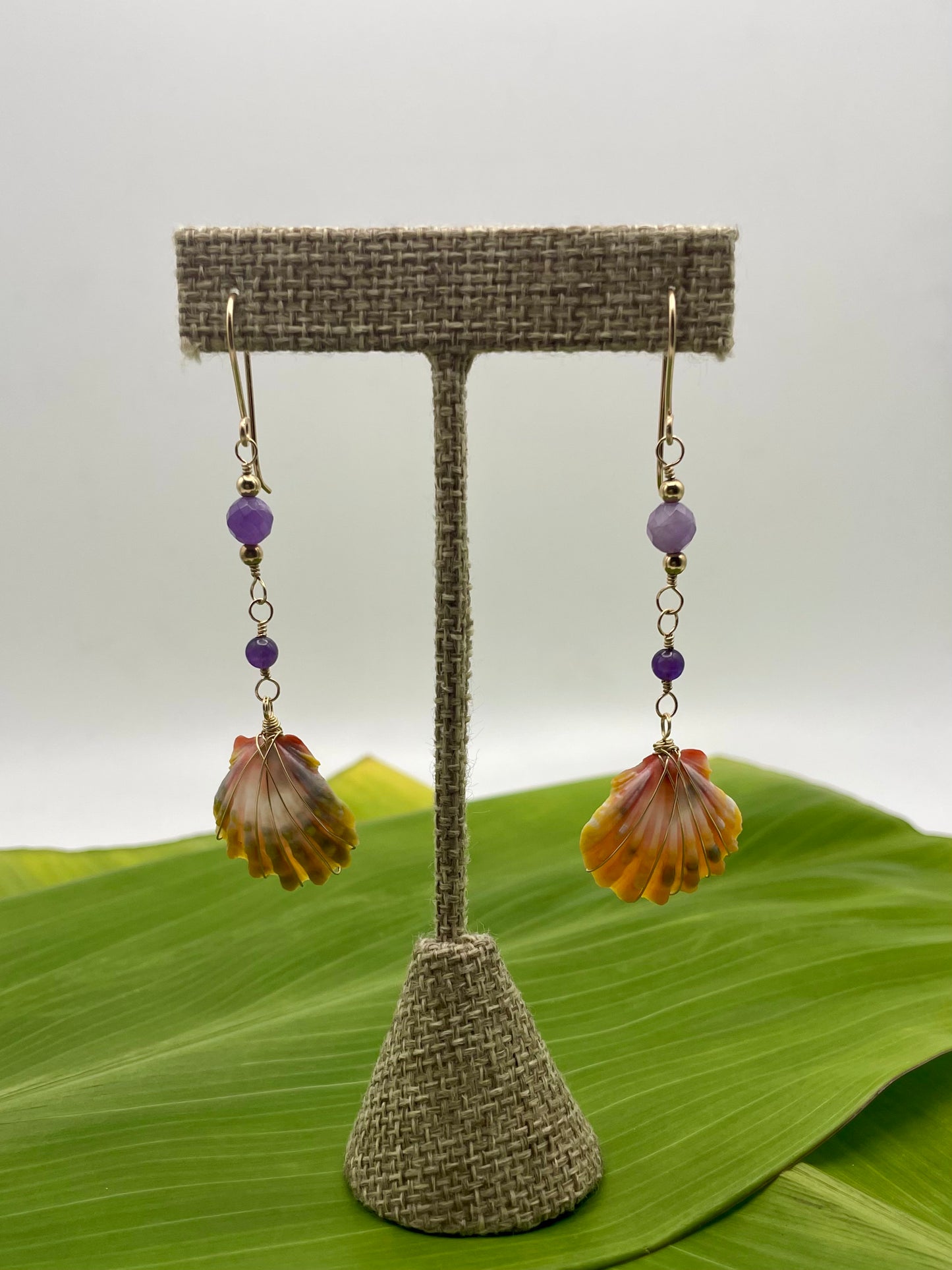 Sunrise Shell w/ Amethyst