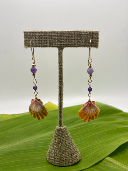 Sunrise Shell w/ Amethyst